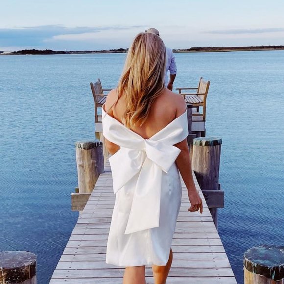 shift dress off the shoulder